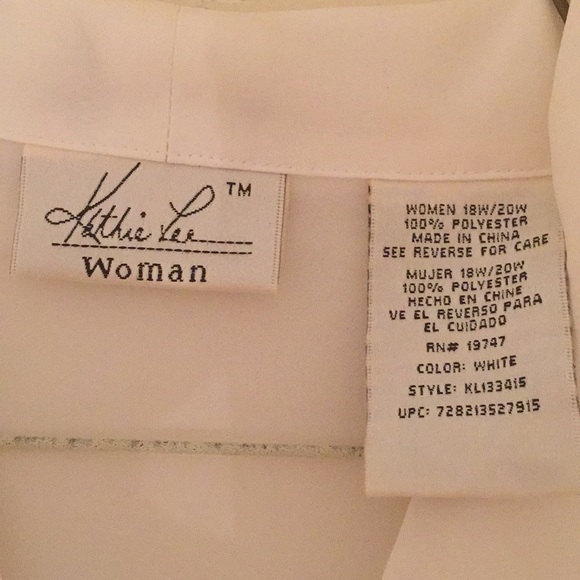 Kathy Lee Women’s White Blouse - Picture 2 of 4